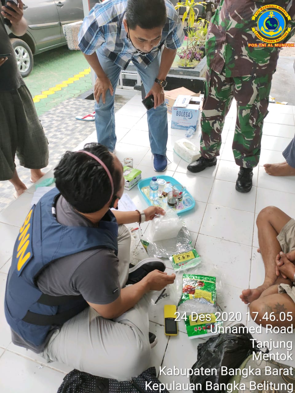 Pos TNI AL Gagalkan Penyelundupan 2 Kg Sabu