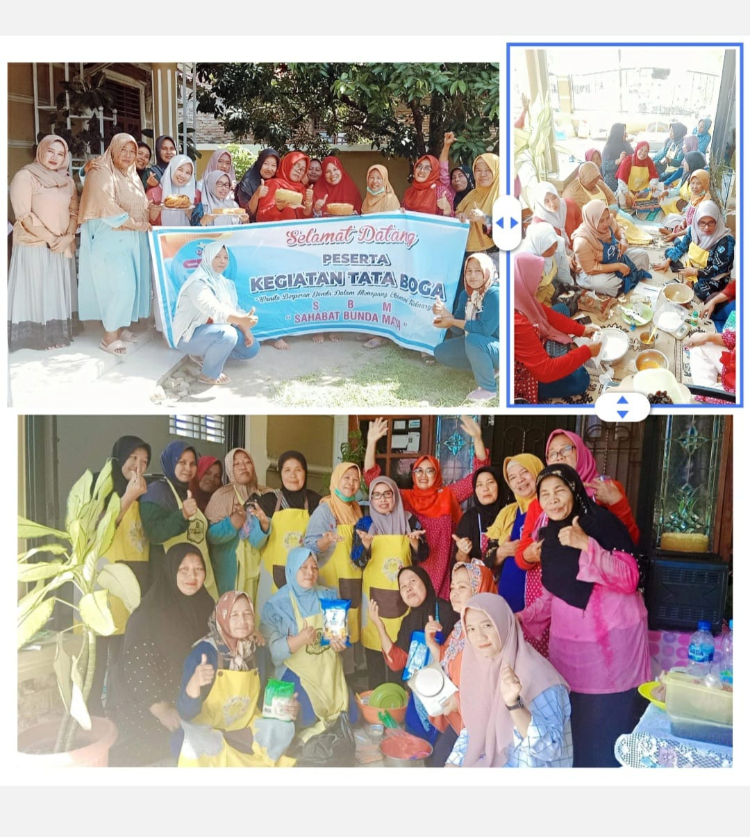 SBM melakukan pelatihan Tata Boga kepada Emak-emak di lingkungan Aek Paing Tengah