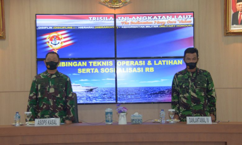 Staf Operasi Angkatan Laut Gelar Bimtek Latihan, Operasi dan Sosialisasi Reformasi Birokrasi