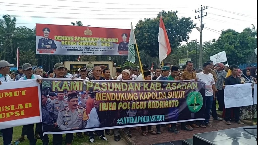 Ribuan Masyarakat Datangi Polres Asahan  Dukung Kinerja Kapolda Sumut