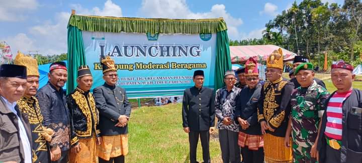 Pj Bupati Aceh Timur Launching Kampung Moderasi Beragama