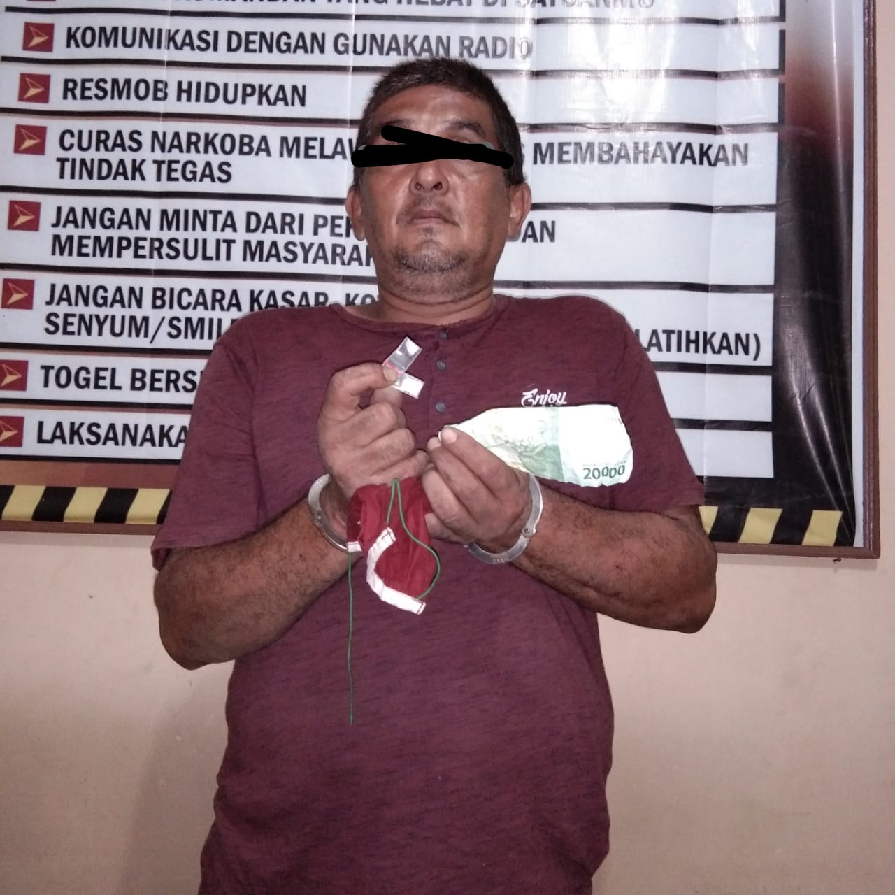 Nongkrong Dilapangan Volly, Pengedar Sabu DitangkapTekab Polsek Dolmas 