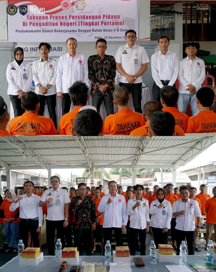 Rutan Dumai Gelar Penyuluhan Bantuan Hukum Gratis Bersama Posbakumadin