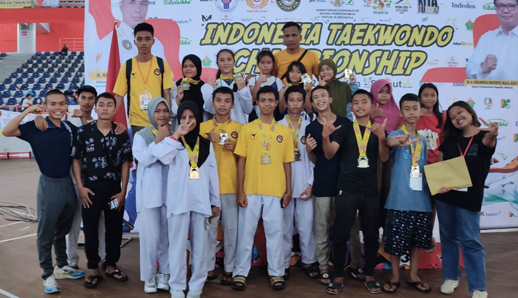 ATLIT TAEKWONDO PAKPAK BHARAT UKIR PREATASI GEMILANG DI AJANG PIALA AIRLANGGA HARTARTO