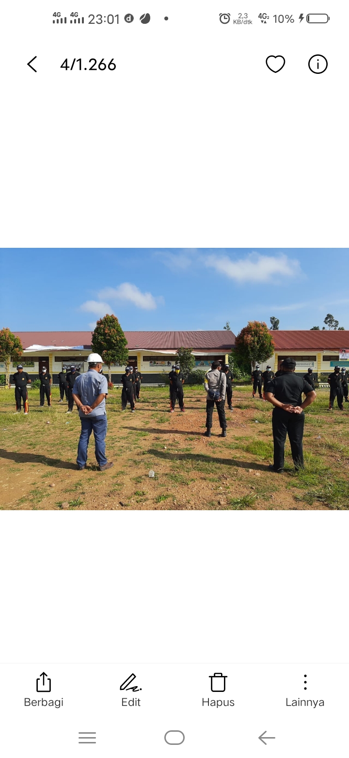 Bhabinkamtibmas Polsek Panai Tengah bersilaturahmi dengan Scurity PT.HPP