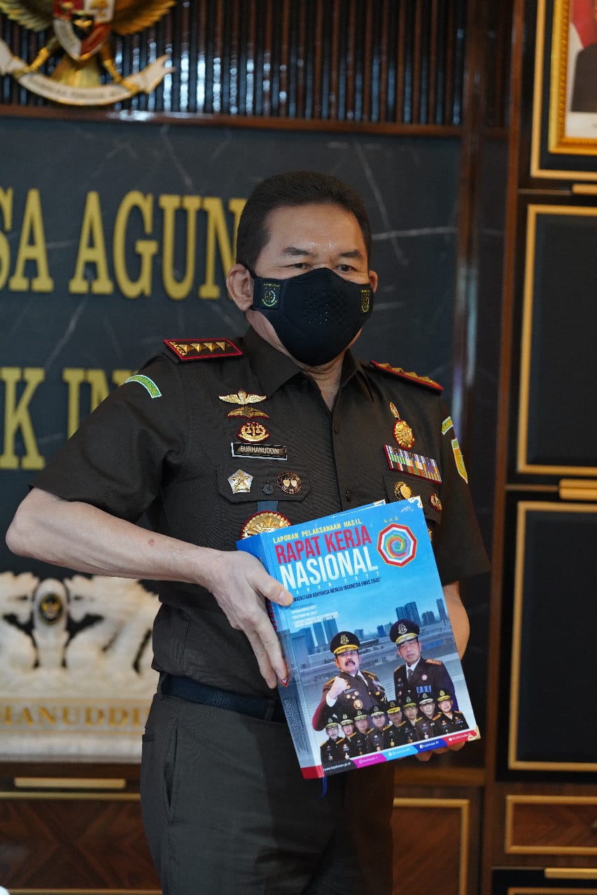 Terbitkan Instruksi Kejagung Nomor 1 Tahun 2022 , Jaksa Agung Resmi Tutup Rakernas Kejari RI TA 2022