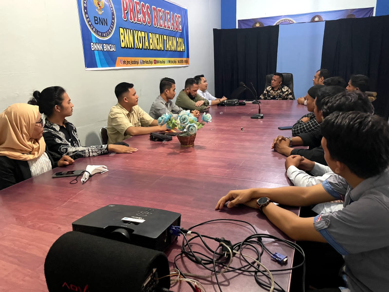 BNN Kota Binjai Menerima Audiensi Rekan - Rekan LBH BKB SUMUT