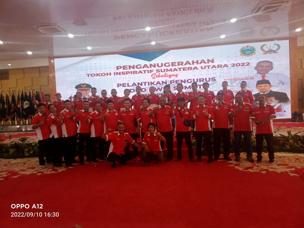 Pelantikan DPD PWRI Prov Sumut Penganugerahan Tokoh Inspiratif Sumatera Utara Dan Bakti Sosial.