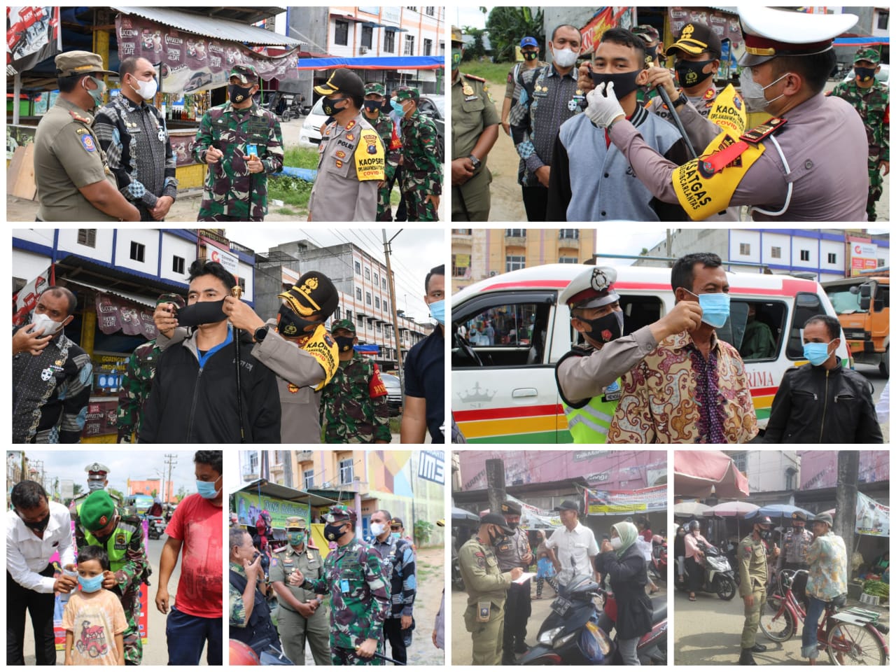 Polres Sergai Gelar Operasi Gabungan, Yustisi Protokol Kesehatan 