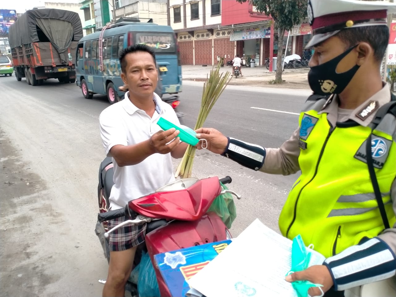 Operasi Yustisi, Sat Lantas Polres Sergai Gelar Prokes