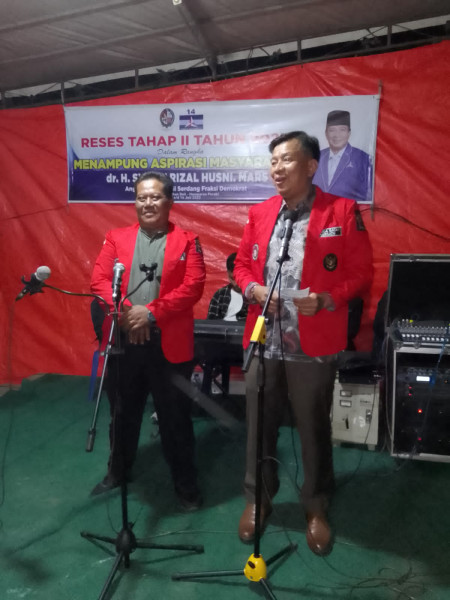 Reses Ke II dr.H.Syoufi Rizal Husni.Mars, Jemput Aspirasi Konstituen