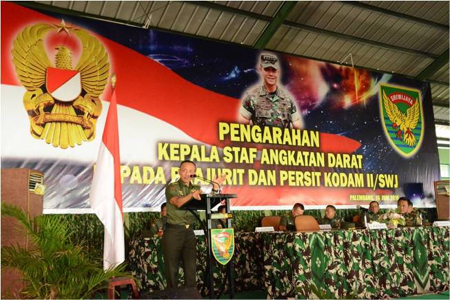 Kasad Tinjau Prajurit TNI Yonif 144 Curup