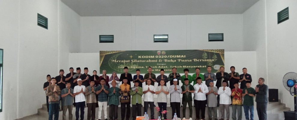 Kodim 0320/Dumai Mengelar Buka Puasa Bersama Dengan Tokoh Masyarakat Dan Berbagai Elemen Masyarakat