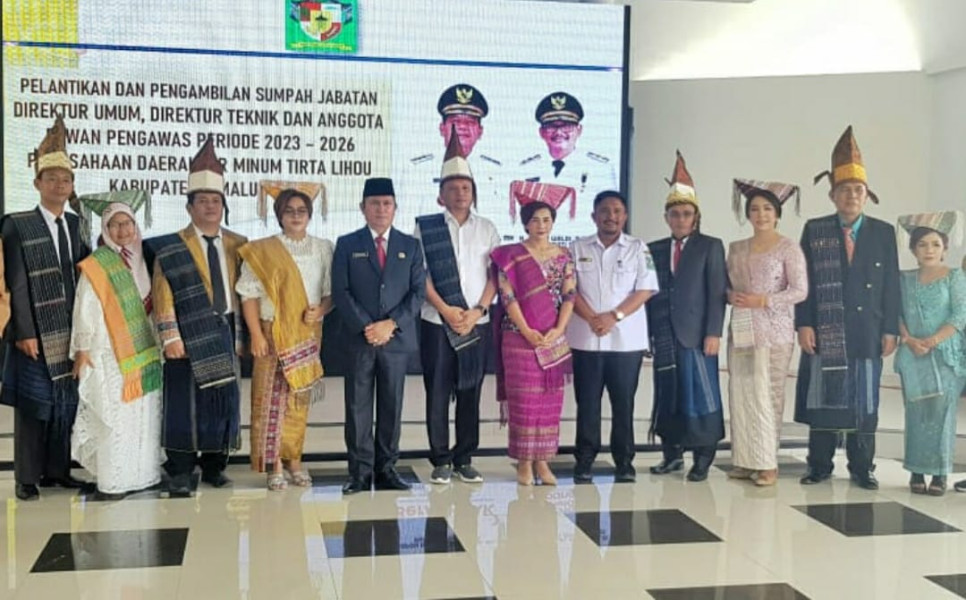 Dirum, Dirtek dan Dewan Pengawas PDAM Tirta Lihou Periode 2023-2026 Dilantik