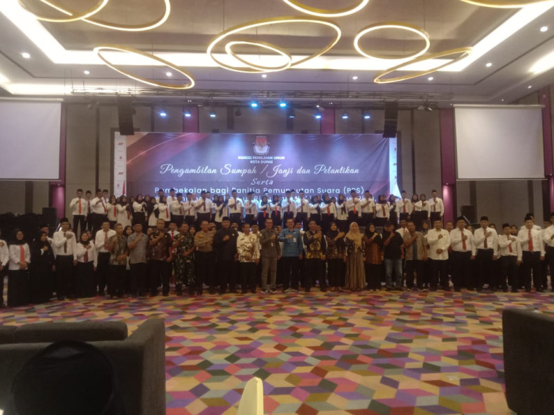 KPU Kota Dumai Lantik 108 Anggota PPS