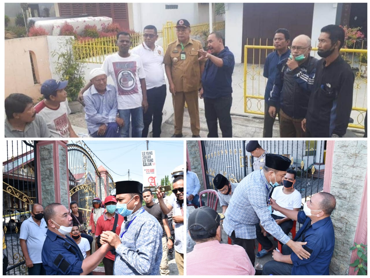 Bupati dan Wabup Sergai Kunjungi Rumah Tokoh Masyarakat Korban Kebakaran