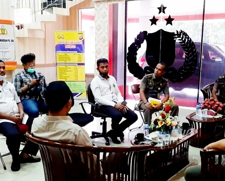 Polres Labuhanbatu mengadakan rapat Koordinasi dengan Pemkab Labuhan Batu