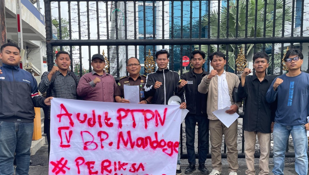 Aliansi Mahasiswa Merah Putih Geruduk Kejatisu, Desak Audit Total PTPN IV Bandar Pasir Mandoge