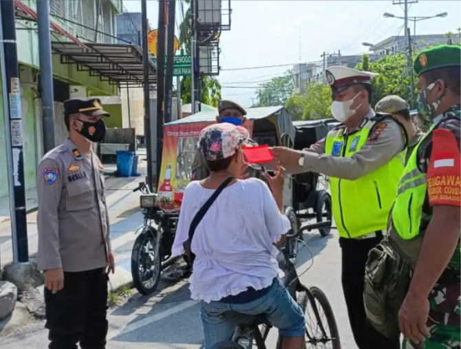 Petugas Gabungan Kabupaten Deli Serdang Rutin Melaksanakan Operasi Yustisi