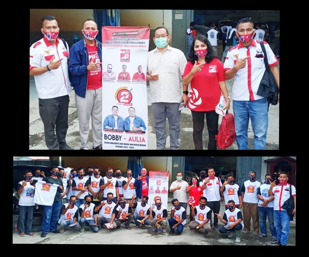 SOSIALISASI PASLON NO. 2 BOBBY-AULIA KOLABORASI PSI BERSAMA RELIS DI KECAMATAN MEDAN TIMUR