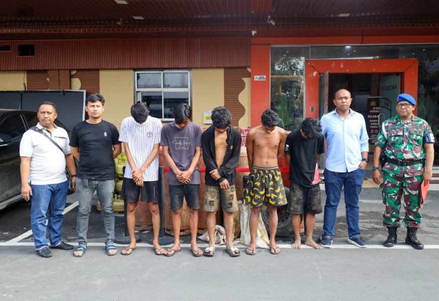 TNI AL Bongkar Dugaan Pengoplosan Gas Elpiji Ilegal di Deli Serdang