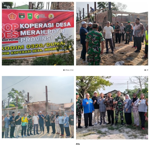 Gedung Koperasi Merah Putih Teluk Binjai Diharapkan Rampung Pembagunan Sebelum puasa Ketua Serta Bendahara Siap Untuk Terlaksana Program ini