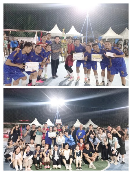 HKBP IMMANUEL Juara, Trophy Diserahkan Langsung Tim Ministry Pemuda Korsel