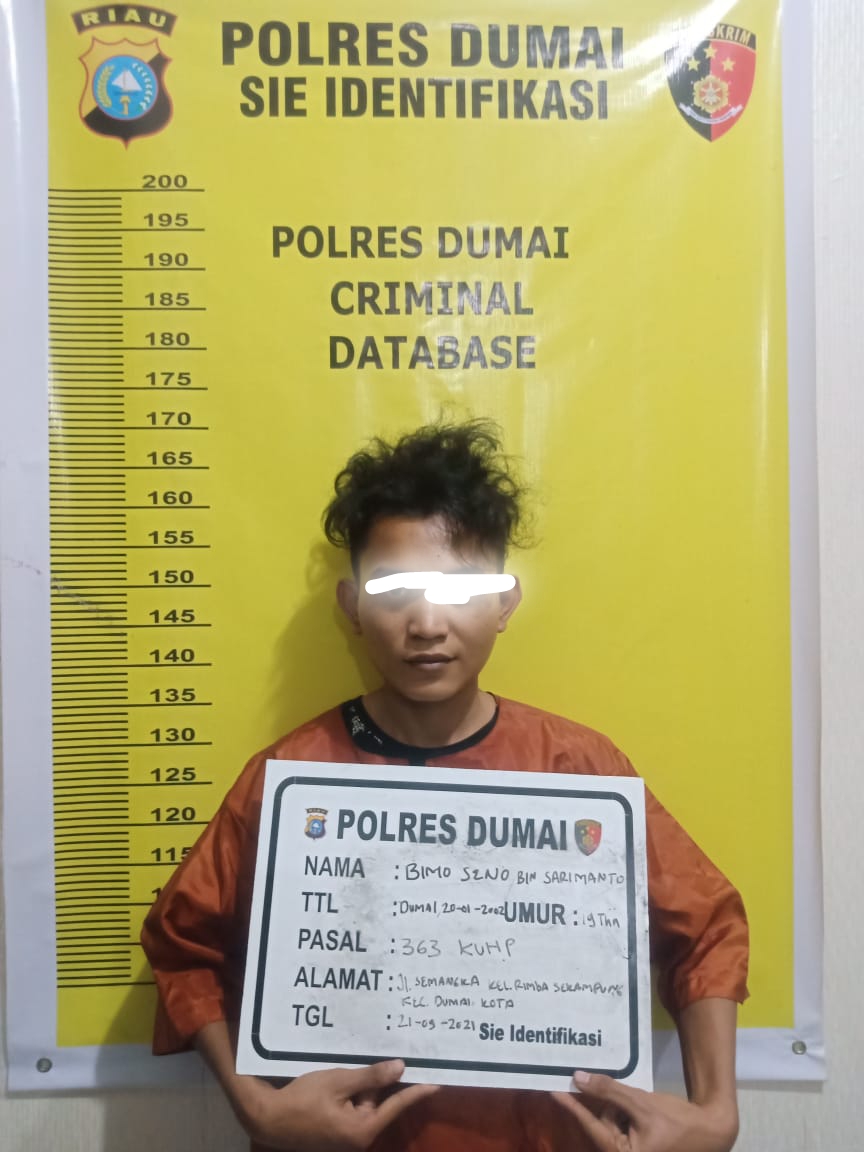 Polsek Dumai Timur Amankan BS Tersangka Pencuri HP