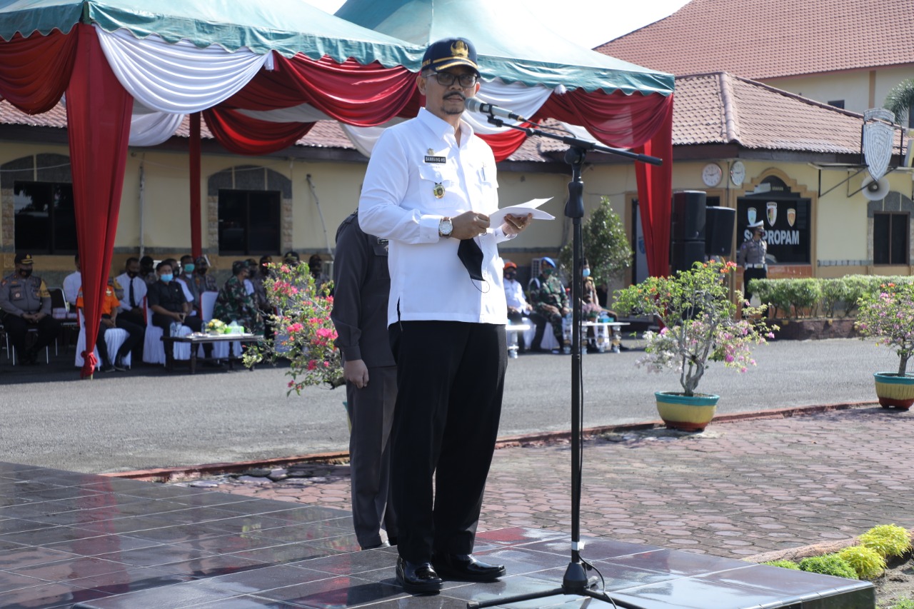 Asisten II Pimpin Apel Kesiapan Antisipasi Bencana Alam Tahun 2020 Di Polres Asahan