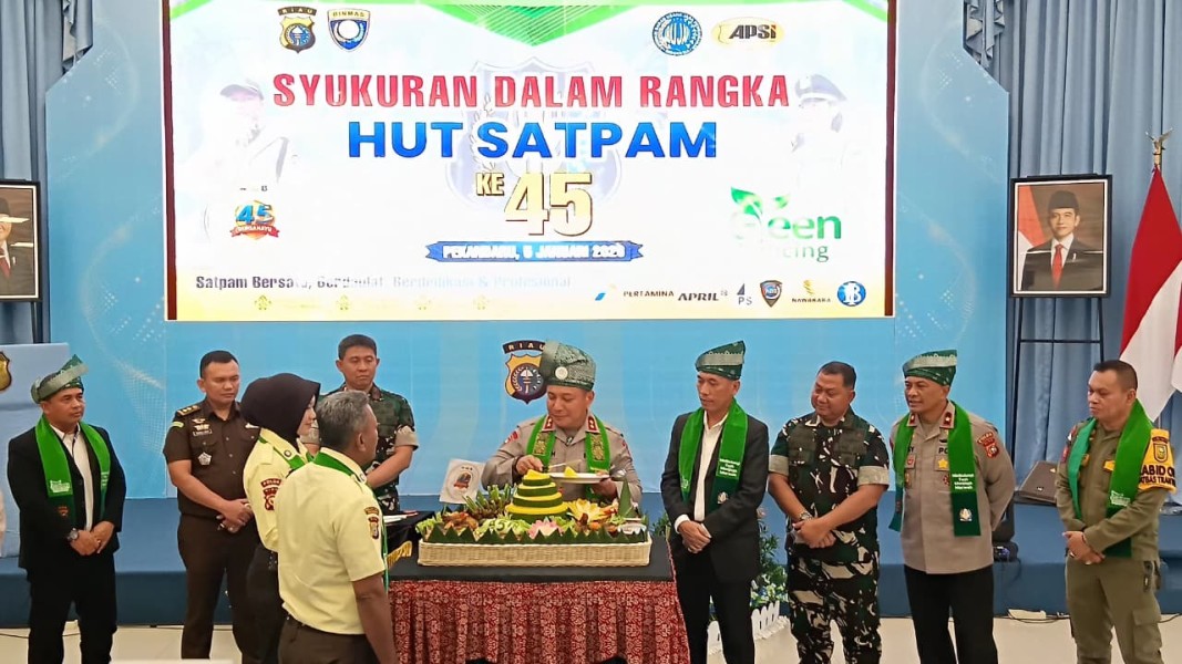Syukuran HUT Ke 45 Satpam, Kapolda Riau: Peran Satpam Sangat Strategis