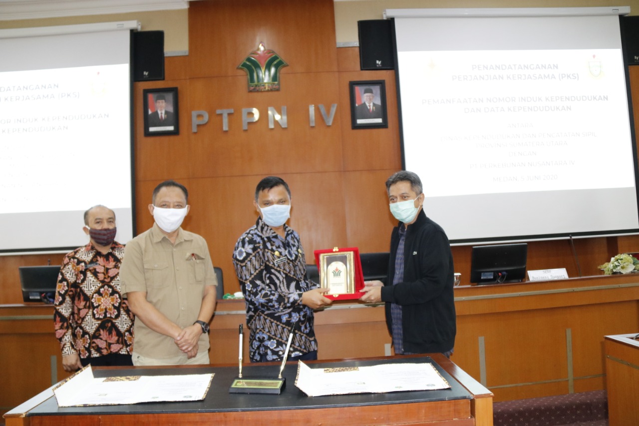 PTPN IV Jalin Kerja Sama dengan Disdukcapil Provinsi Sumut
