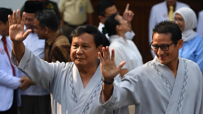 Nama Koalisi Prabowo-Sandi: Koalisi Indonesia Adil Makmur