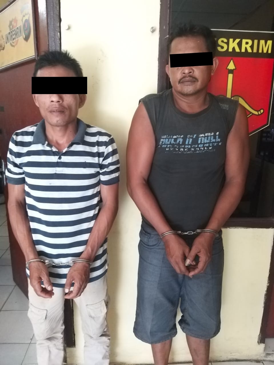 Dua Pria Warga Desa Naga Timbul Tamora Diciduk Polisi 