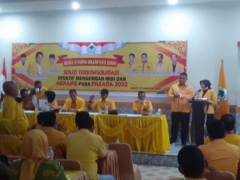 Terpilih Sebagai Ketua Golkar Kota Dumai Secara Aklamasi Di Raih Oleh Ferdiansyah