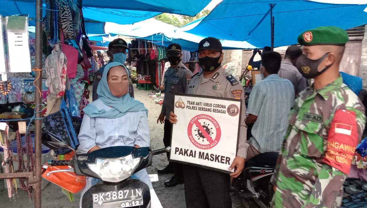 Jajaran Polres Sergai Galakkan Ops Yustisi Di Teluk Mengkudu