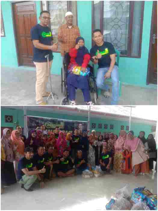 Basecamp 22 community Dumai Berbagi kepada Jammah Mushollah Al-Kautsar