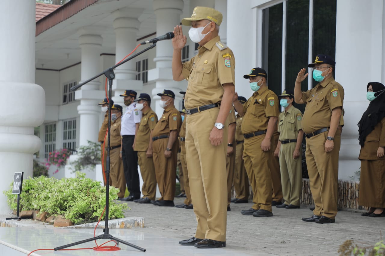 Bupati Asahan Pimpin Apel Gabungan Perdana Tahun 2021