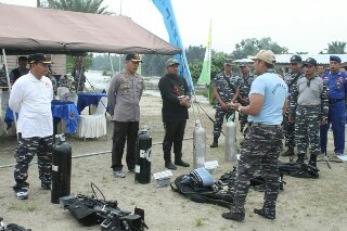 Dalam Rangka Peringatan hari Darma Samudera Lanal Tanjungbalai Asahan Mengadakan Pelatihan Scuba Div