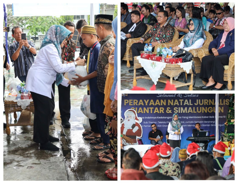 Jurnalis Siantar - Simalungun Rayakan Natal Bersama Penyandang Disabilitas dan Anak Panti Asuhan