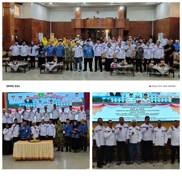 DPP dan DPD Lembaga Masyarakat Peduli Riau Bersih MBAGA  (SIKAT PERISIH) Resmi Dikukuhkan, Siap jadi Kontrol Sosial Di Kota Dumai
