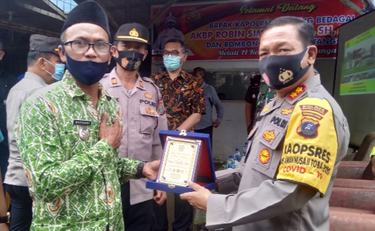 Kapolres Sergai Resmikan  Desa Melati II  Menjadi Kampung Tangguh 