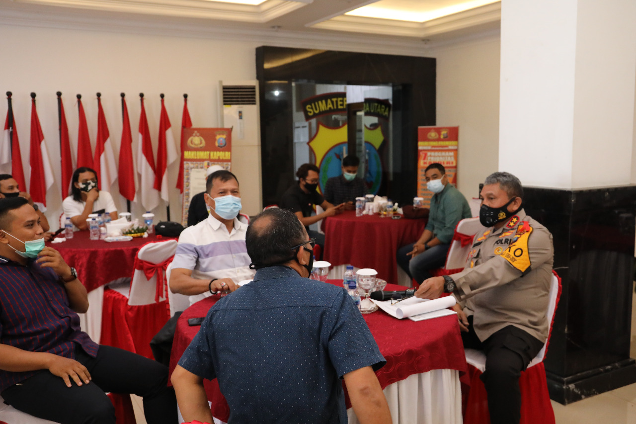 Kapolda Sumut: Peranan Pers Penting Ciptakan Situasi Kamtibmas Tetap Kondusif