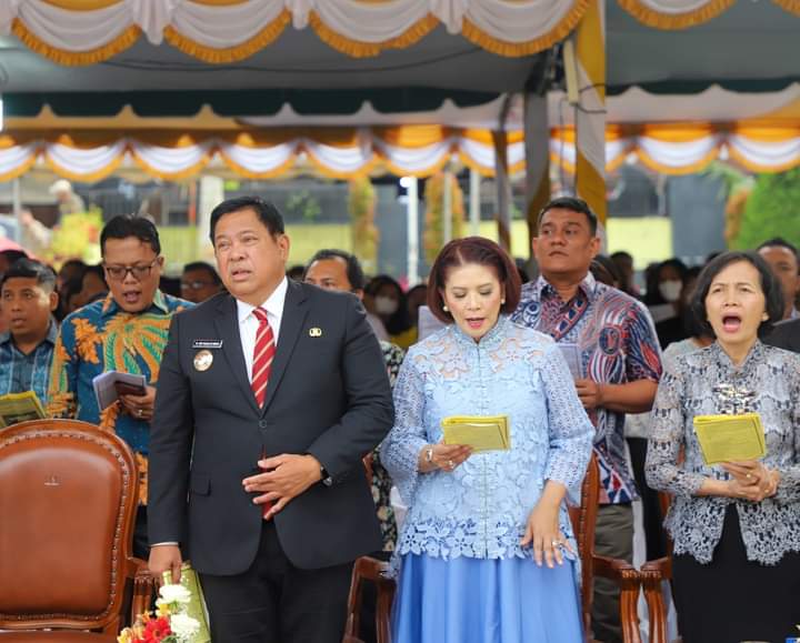 Dihadiri Ratusan Jemaat, Perayaan Paskah Oikumene Dairi Berlangsung Meriah