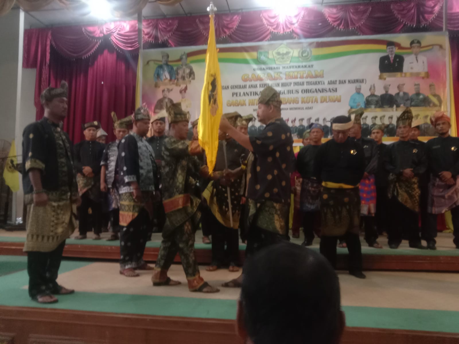 Pelantikan Gagak Hitam Sambang Kota Dumai Sukses