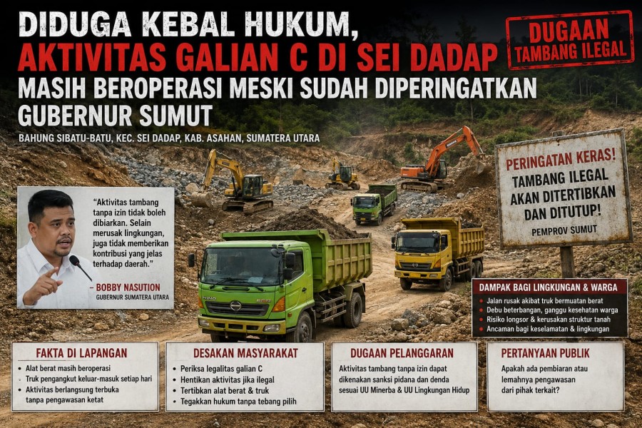Diduga Kebal Hukum, Aktivitas Galian C Di Sei Dadap Asahan masih Beroperasi Meski Sudah Diperingatkan Gubernur Sumut