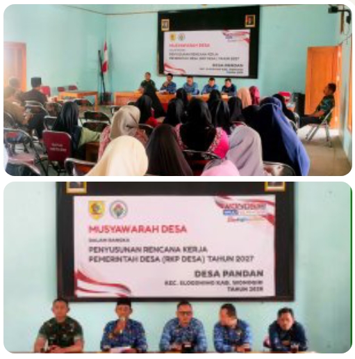 Babinsa Koramil 22/Slogohimo Hadiri Musyawarah Penyusunan RKP Desa TA 2027