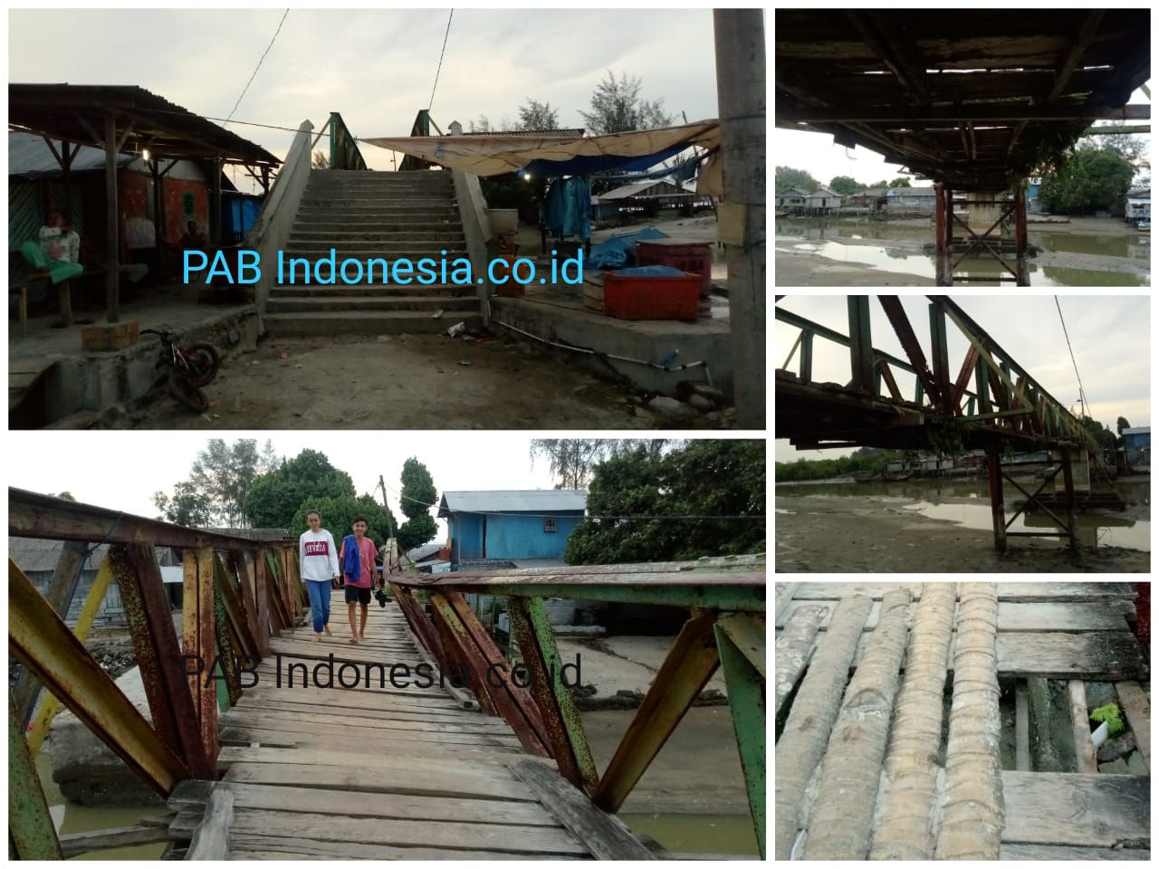 Jembatan Miring, Masyarakat dan Wisatawan yang Melintas Takut Roboh 