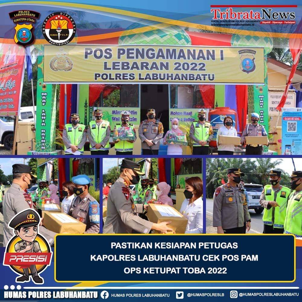 Anggota yang jaga di Pos PAM  mendapat pemeriksaan kesehatan dari Tim Dokkes Polres Labuhanbatu