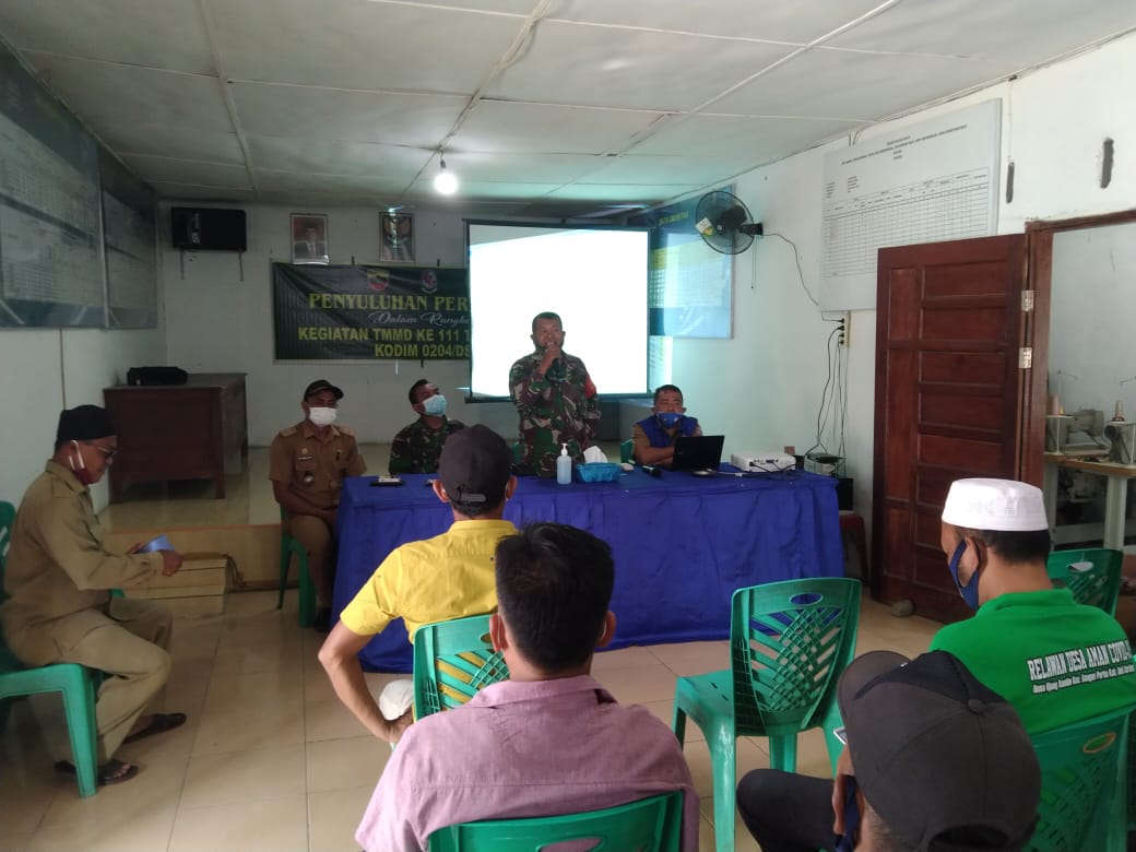 Genjot Income Petani, Satgas TMMD Kodim 0204/DS Gelar Penyuluhan Pertanian