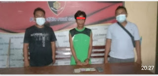 TEKAB Polsek Bilah Hilir Amankan Penulis Judi Online Kim Hongkong 